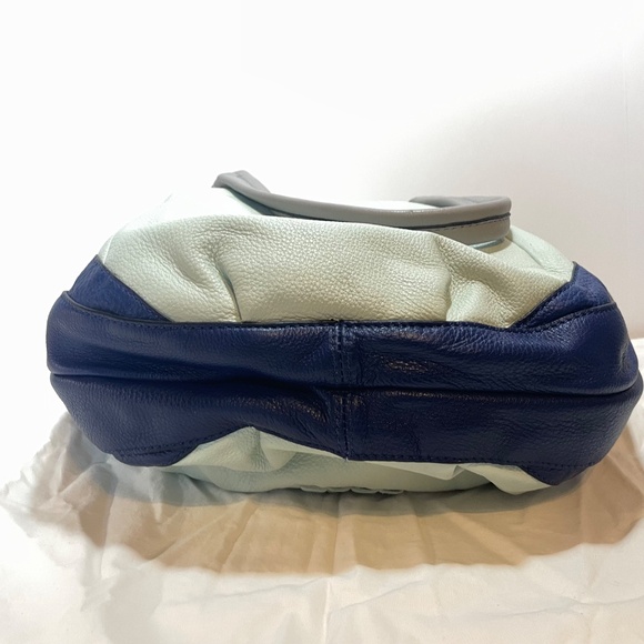 orYANY Braided Genuine Leather Tote Shopper Shoulder Handbag Grey Blue - Picture 12 of 16